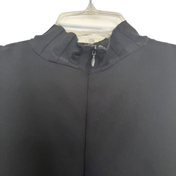 Vince Black Sleeveless Mixed Rib Sleeveless Mock Turtleneck Top Size XXS - Picture 6 of 10